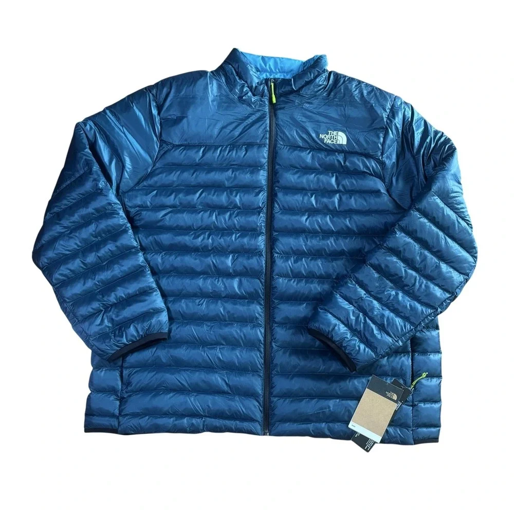 NWT The North Face Jacket Mens 2XL Blue Insulated Packable Pertex Quantum Hiking